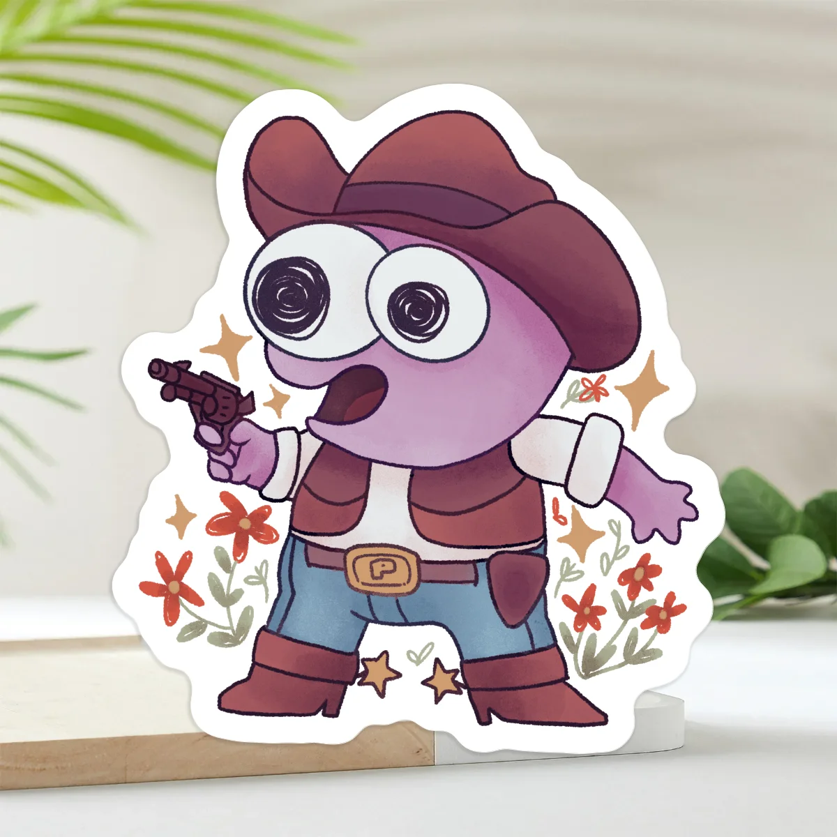 Cowboy Pim Vinyl Sticker | 5 pcs