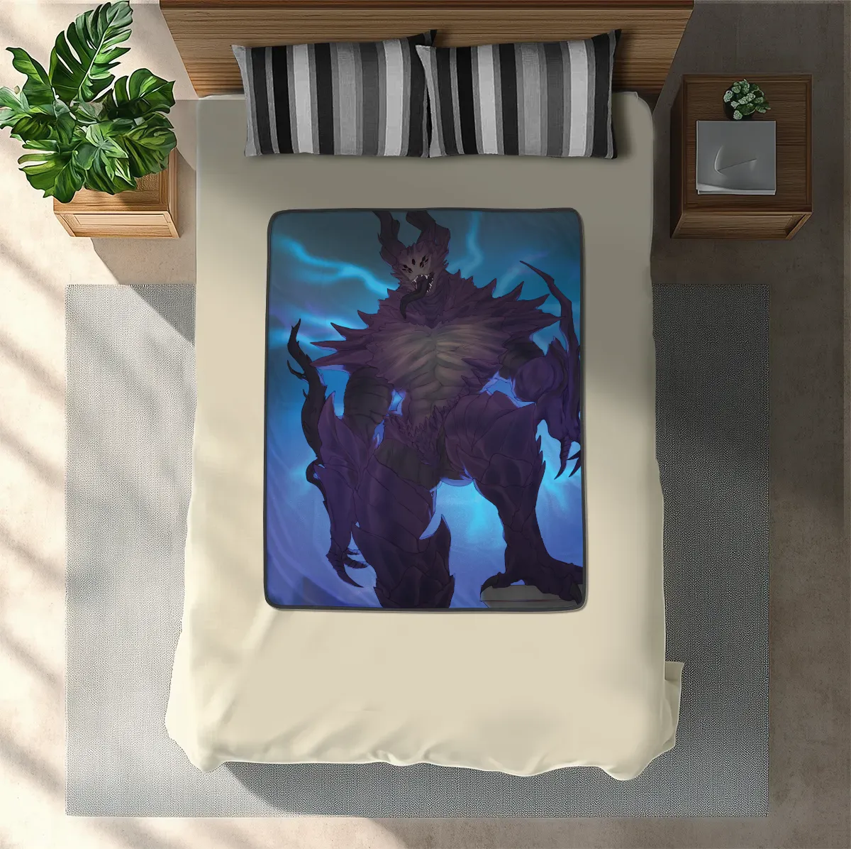 Dragon Age Pride Demon Pinup Blanket