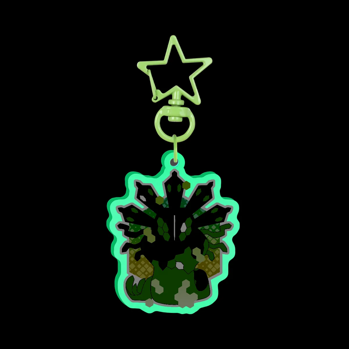 ZYGARDE Glow In The Dark Acrylic Keychain