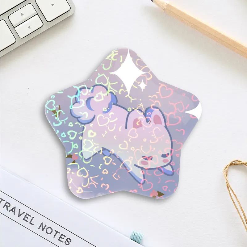 Dream Bunny Star Button Pin
