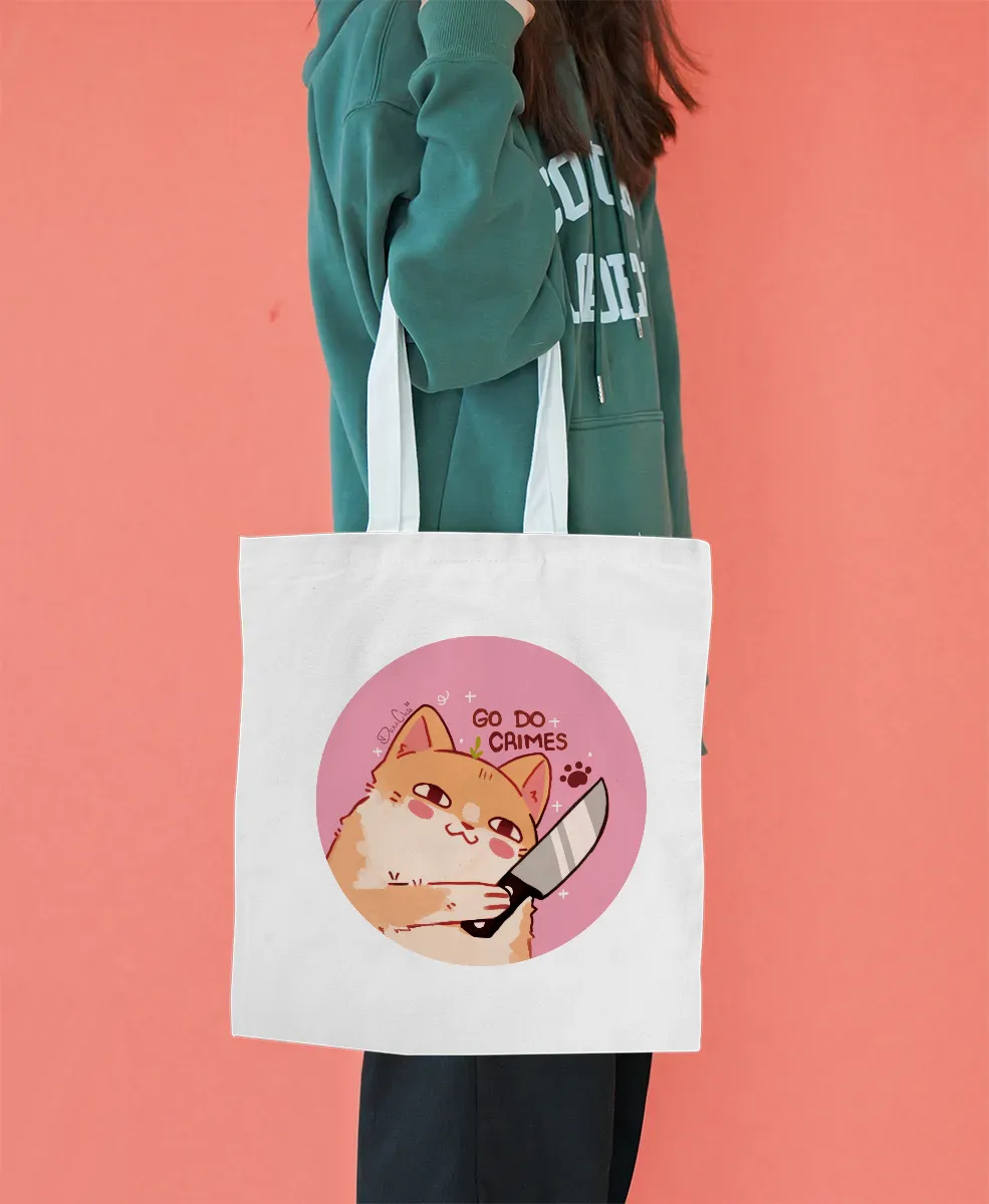 Kitty crimes Tote Bag