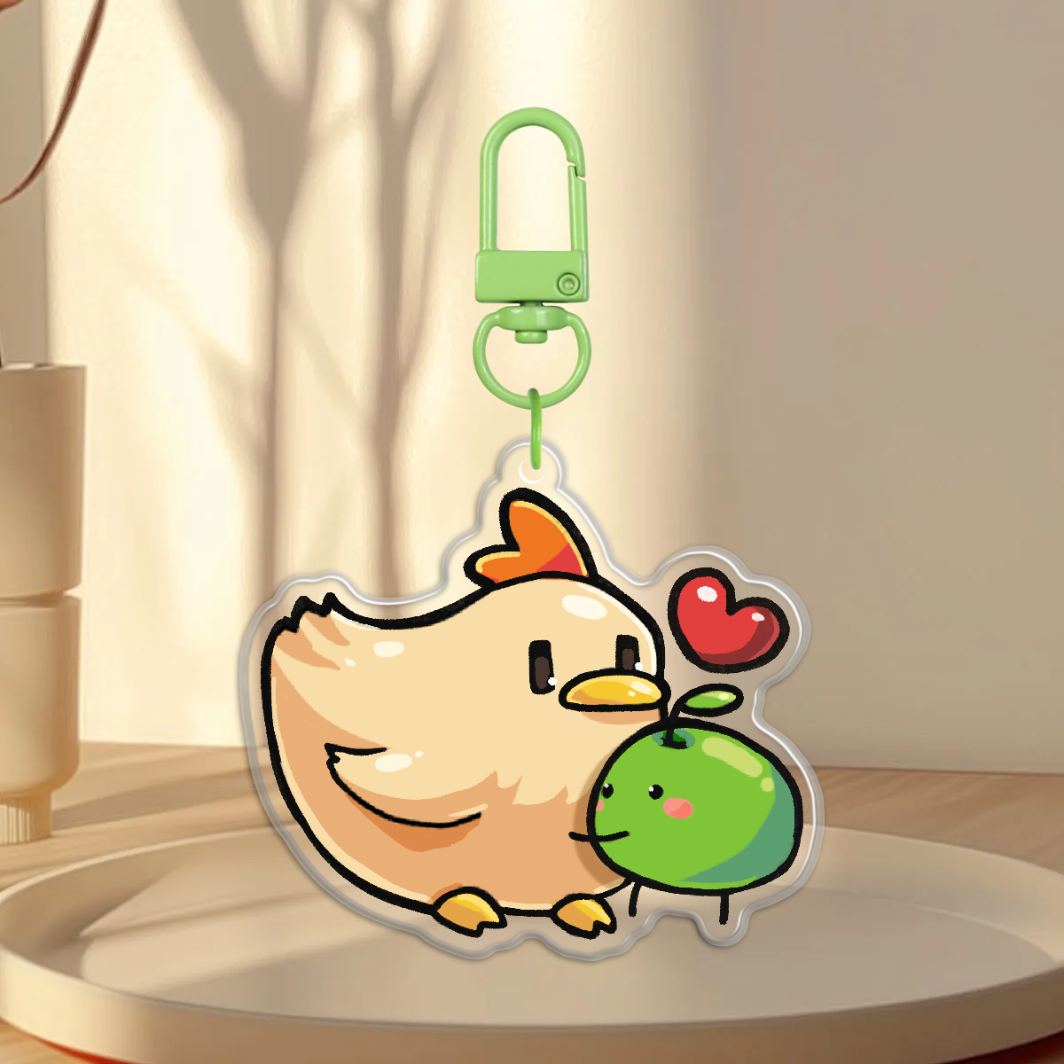 Stardew Valley Chicken Keychain