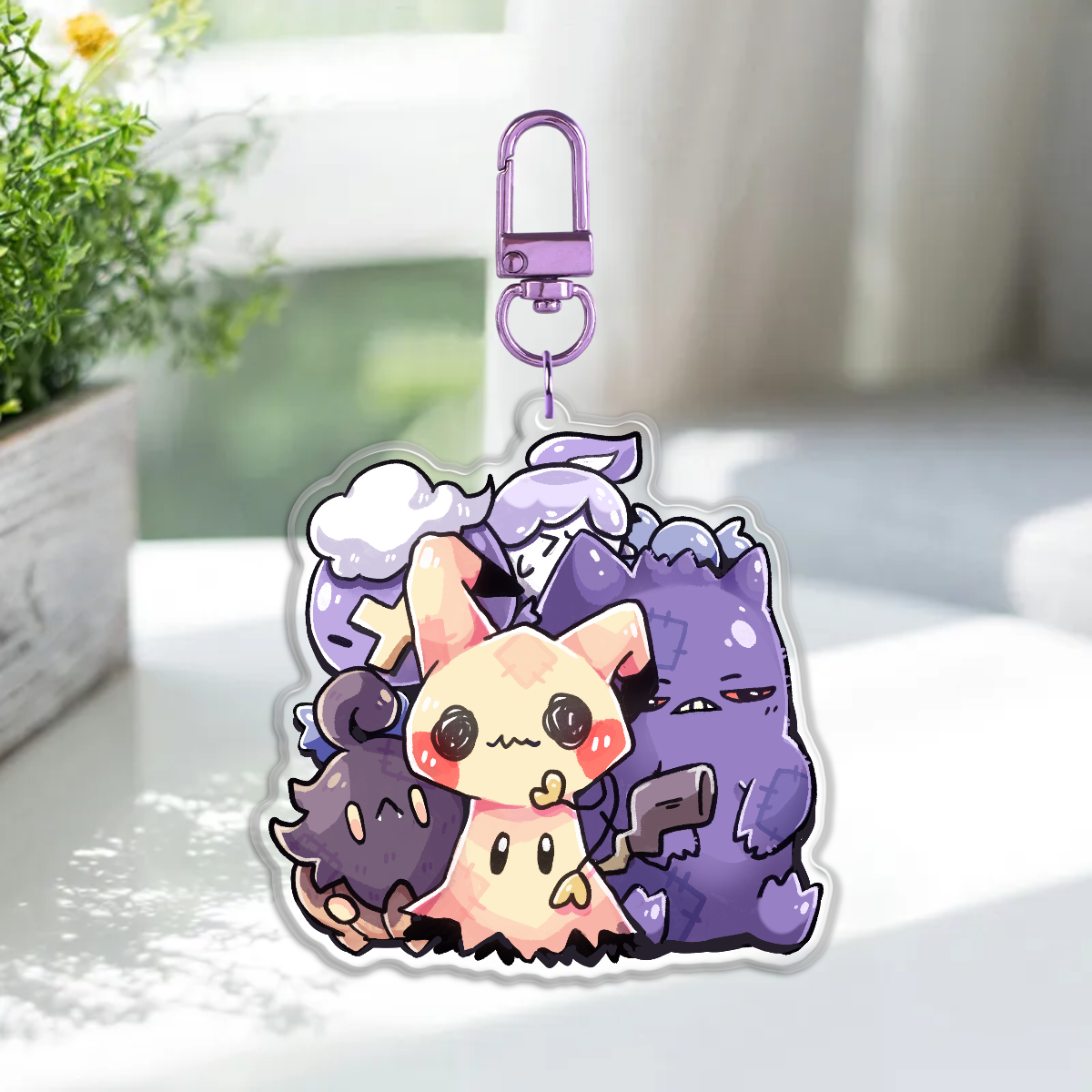 Ghost Pokémon Keychains