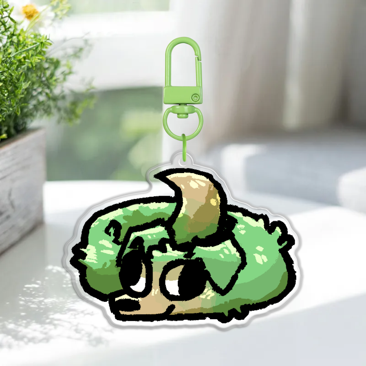 Grass Snog Acrylic Keychain