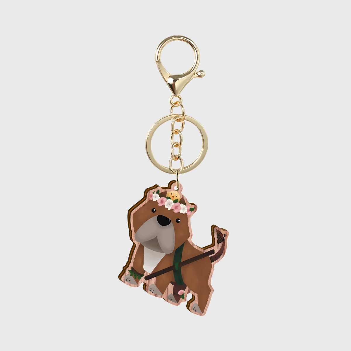 Pitbull Druid Keychain