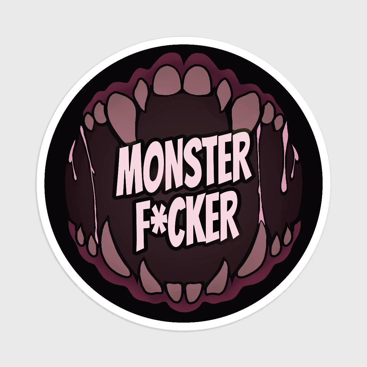 Monster Lover Round Sticker (Set of 5)