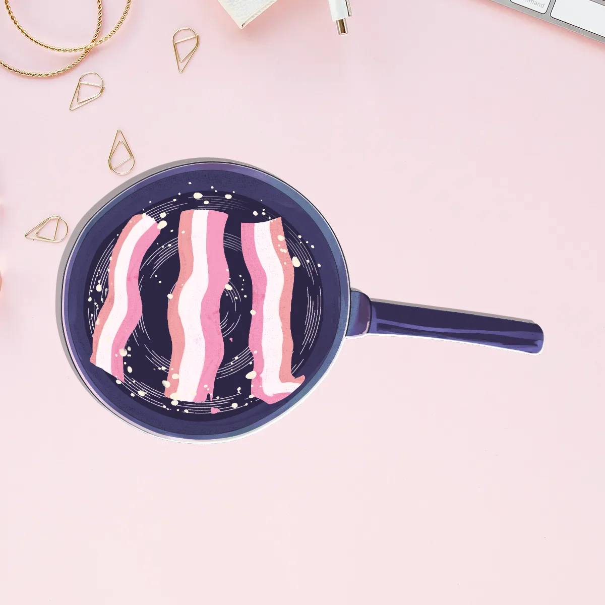 Lesbian Bacon Pin