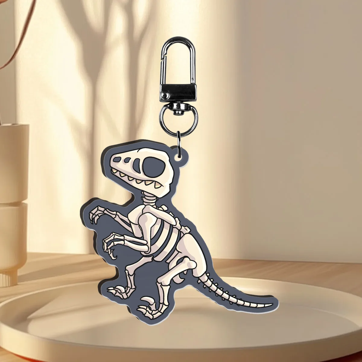 Velociraptor skeleton Colored Acrylic Keychains