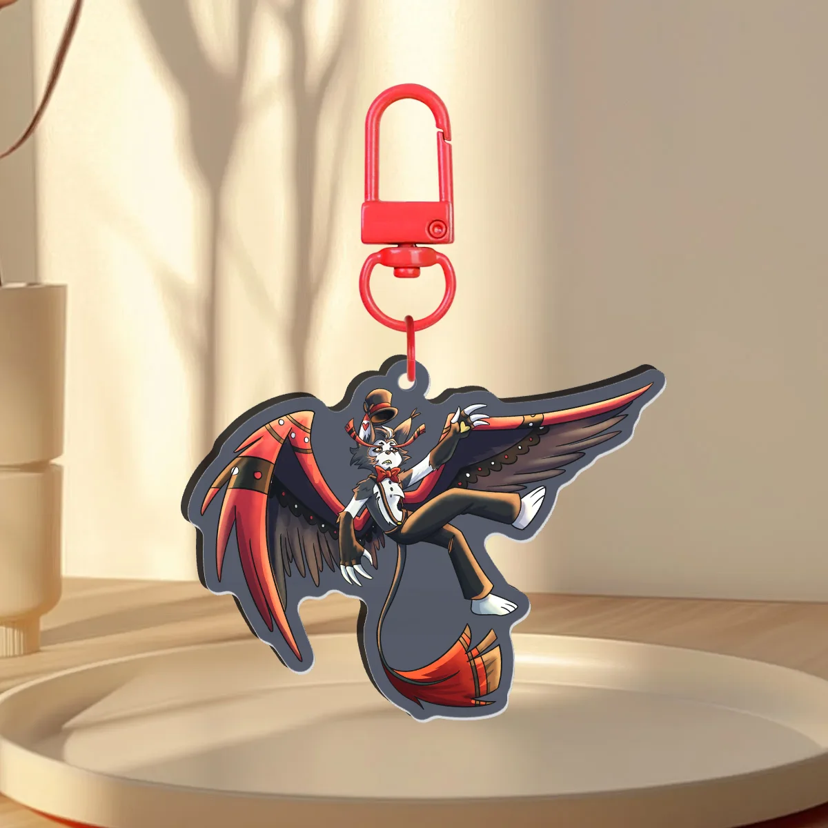 Husk Colored Acrylic Keychain