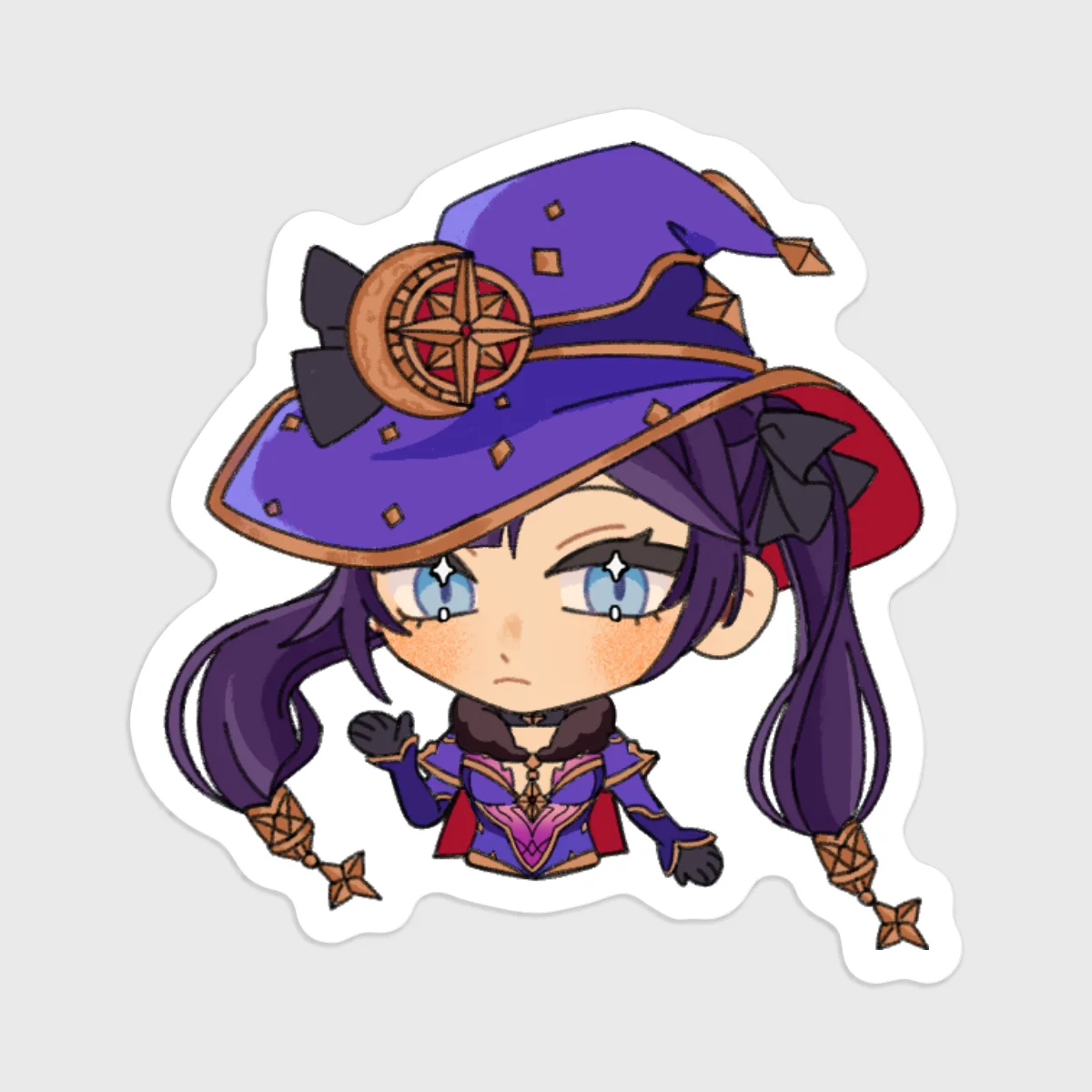 Genshin Impact Mona Die Cut Sticker