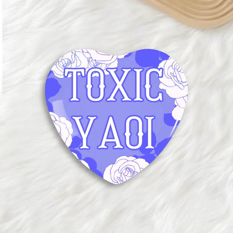 Toxic Yaoi Button Pin