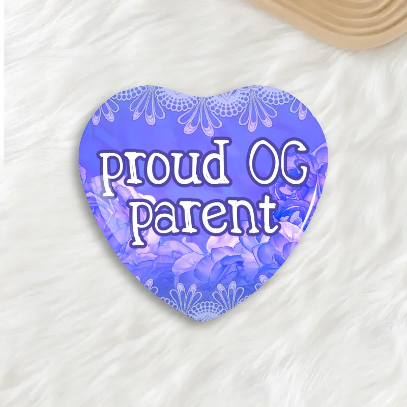 Proud OC Parent Button Pin