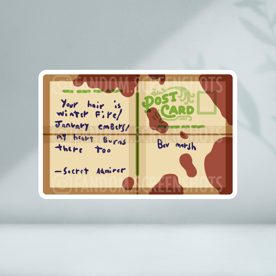 Losers Club Token: Beverly's Postcard | Vinyl Sticker
