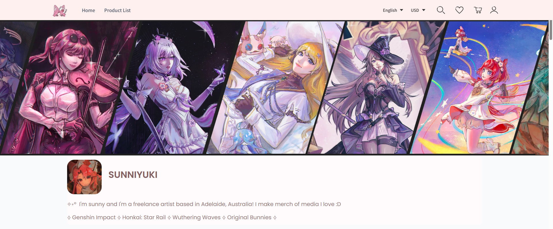 Top-Selling Stores: [ SunniYuki ] on Artiststore