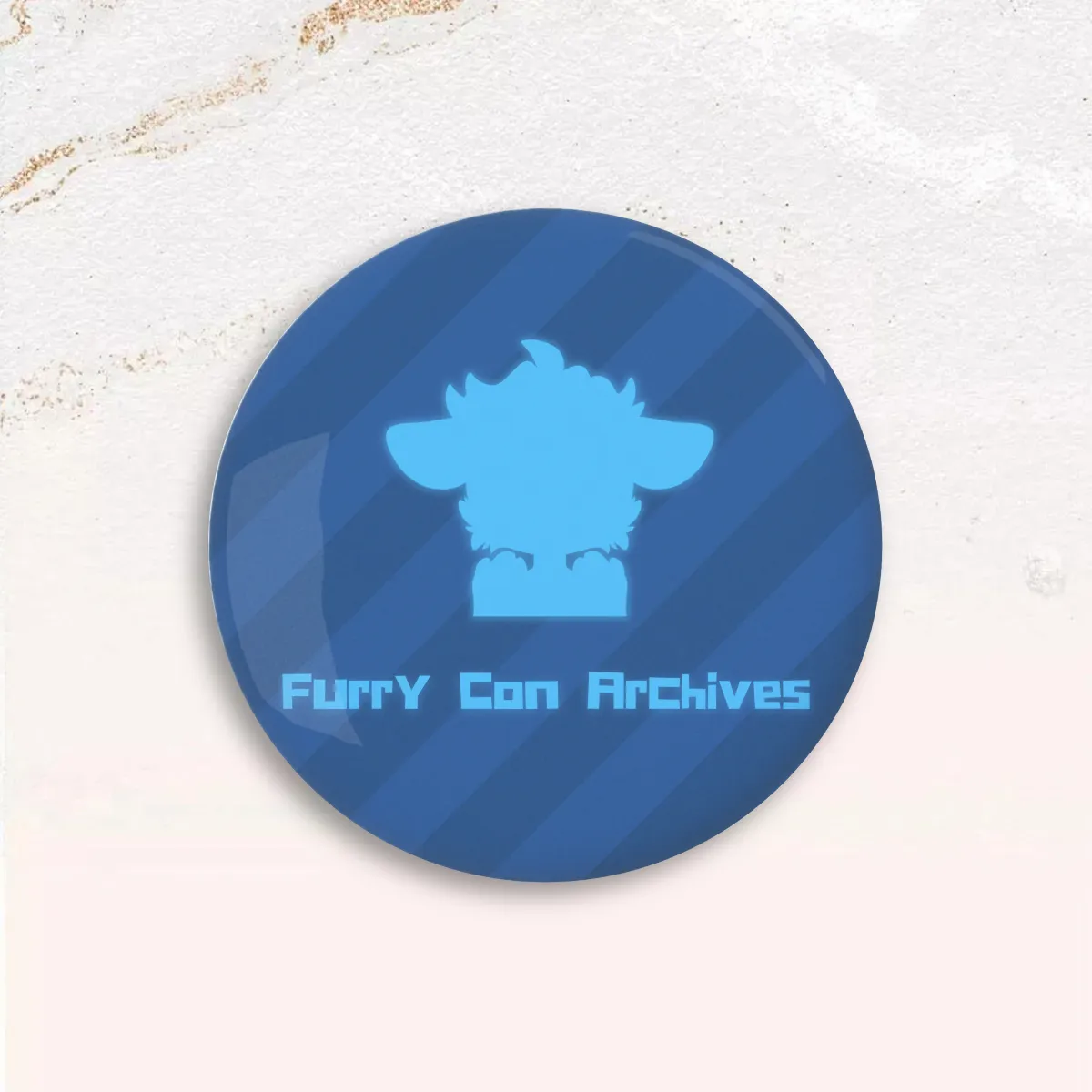 Furry Con Archives Blue Button