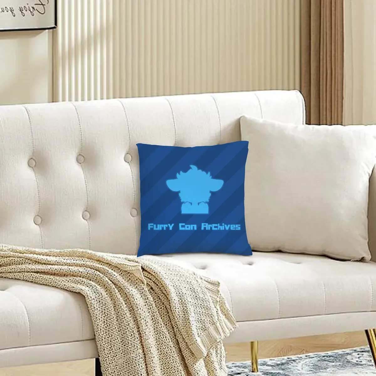 Furry Con Archives Square Throw Plushy Pillow