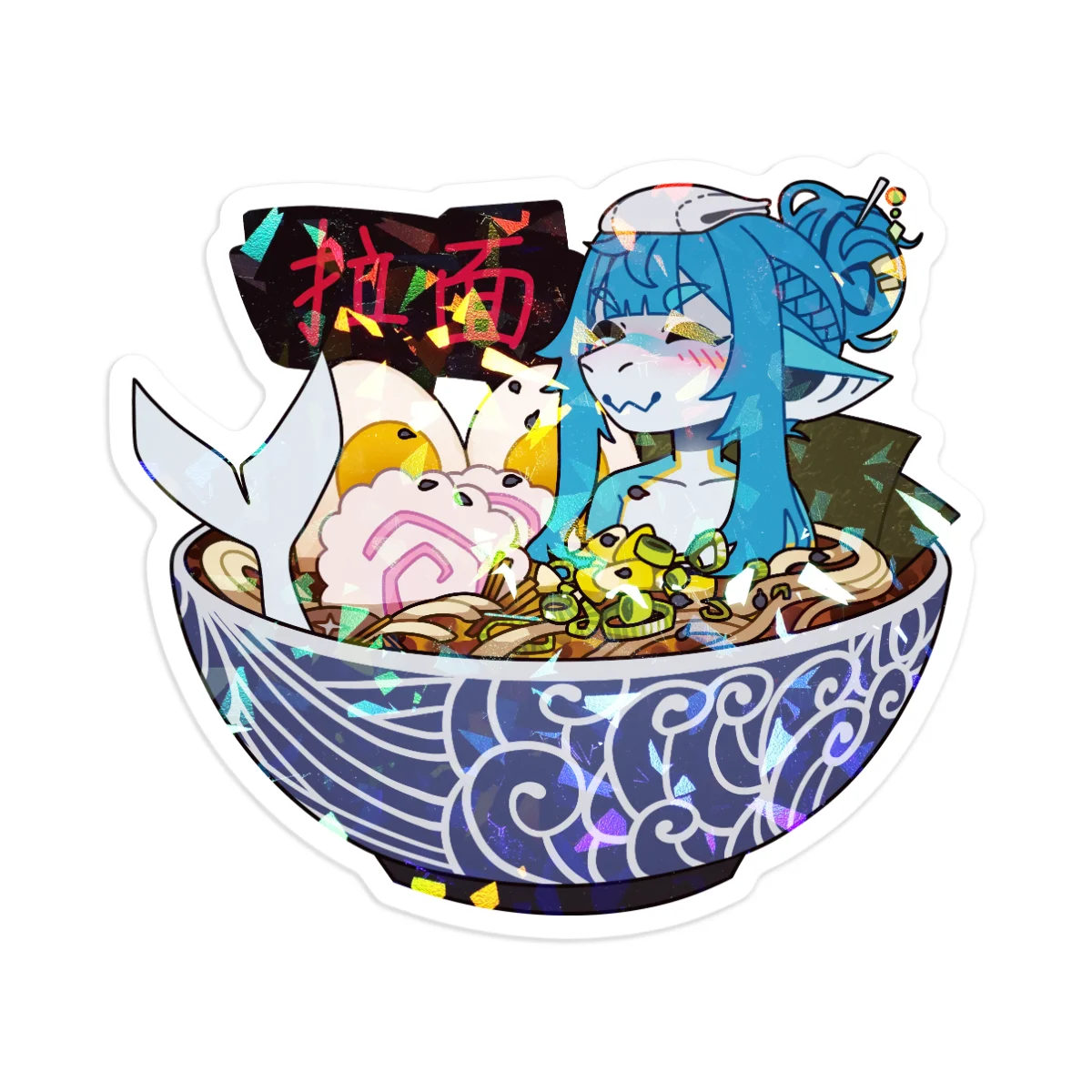 Sudo: Ramen - Vinyl Sticker (Holographic) - 10 pcs