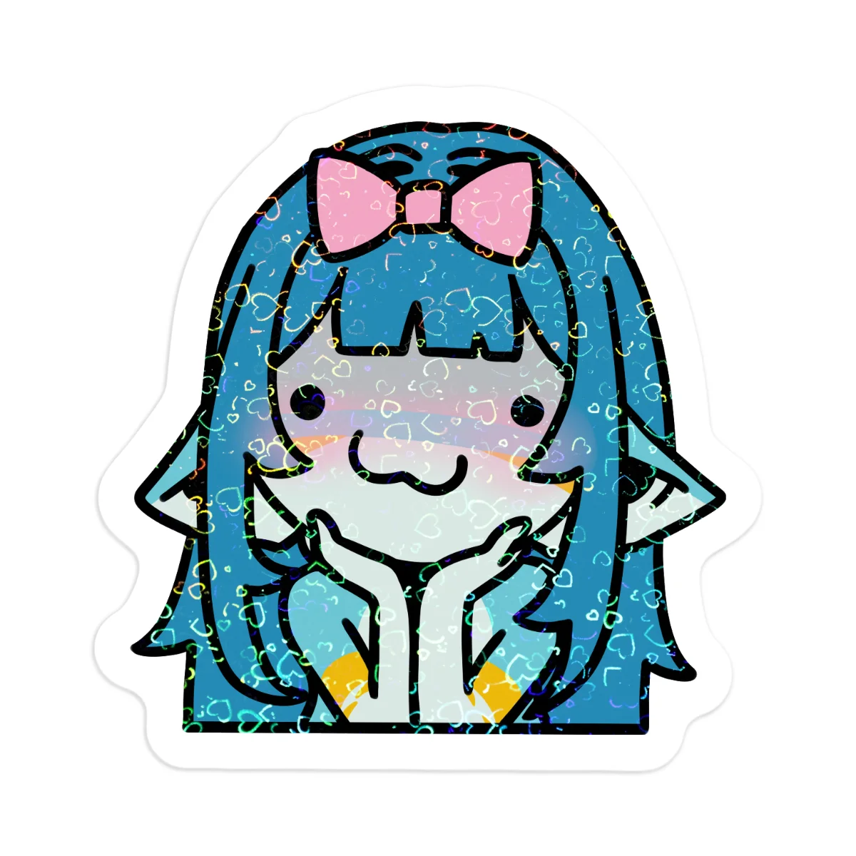 Silly Sudo: Smol 'n Cute - Vinyl Sticker (Holographic) - 10 pcs