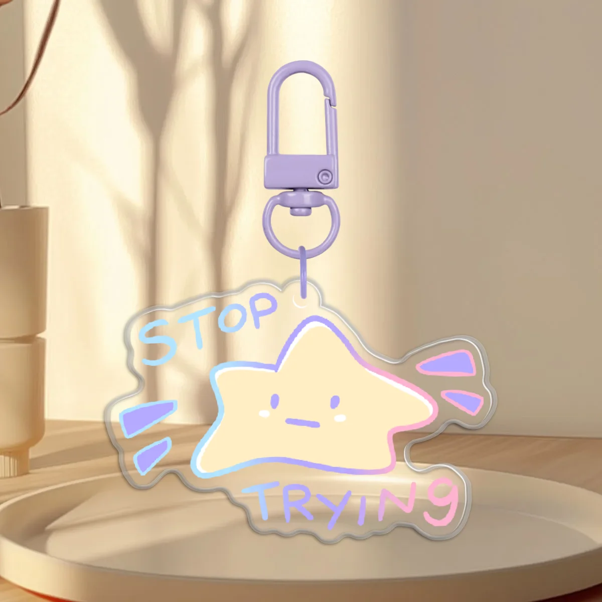 Starry Inspiration - Stop Trying Epoxy Charm