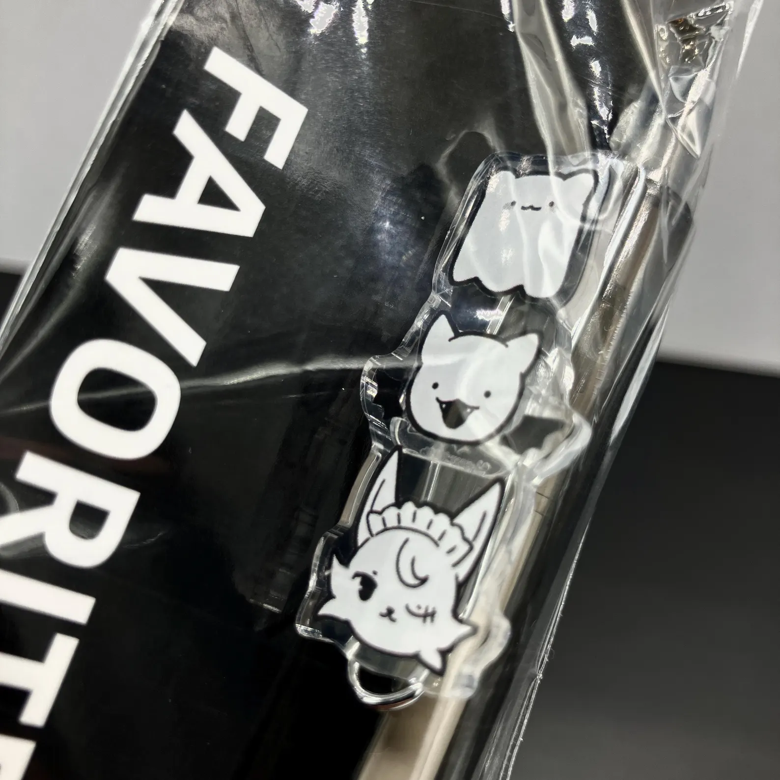 0.5mm Ghost Cat Black Ballpoint Pen (Pipo, Kirunya, & Yure)