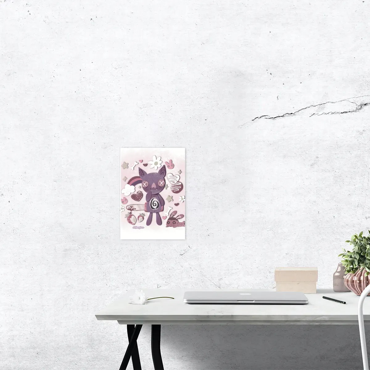 Creepy Cute Gloom the bat Custom Poster Printing