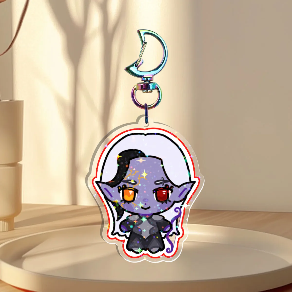 Lua Holographic Keychain