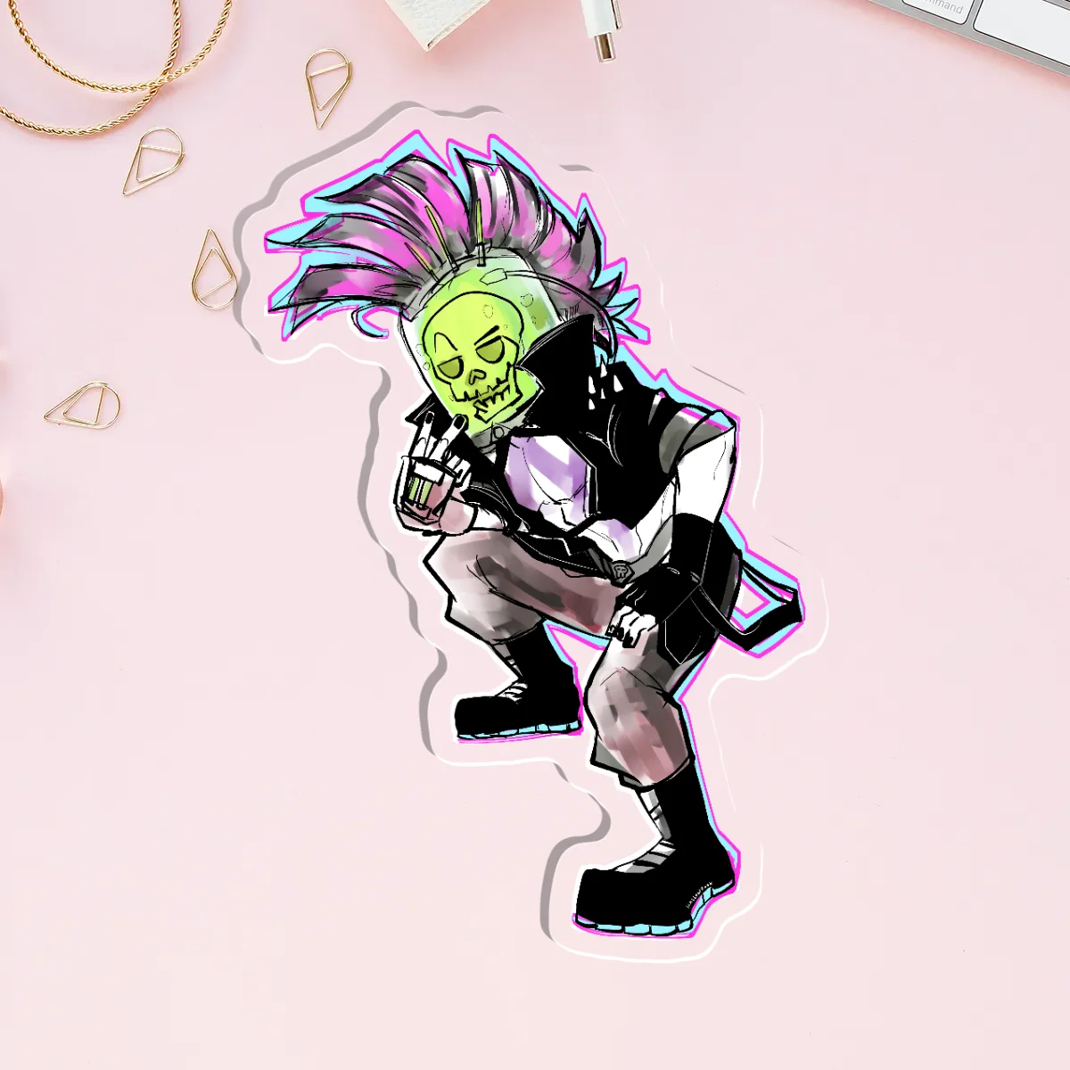 Dead As Disco Hemlock Clear Acrylic Pins