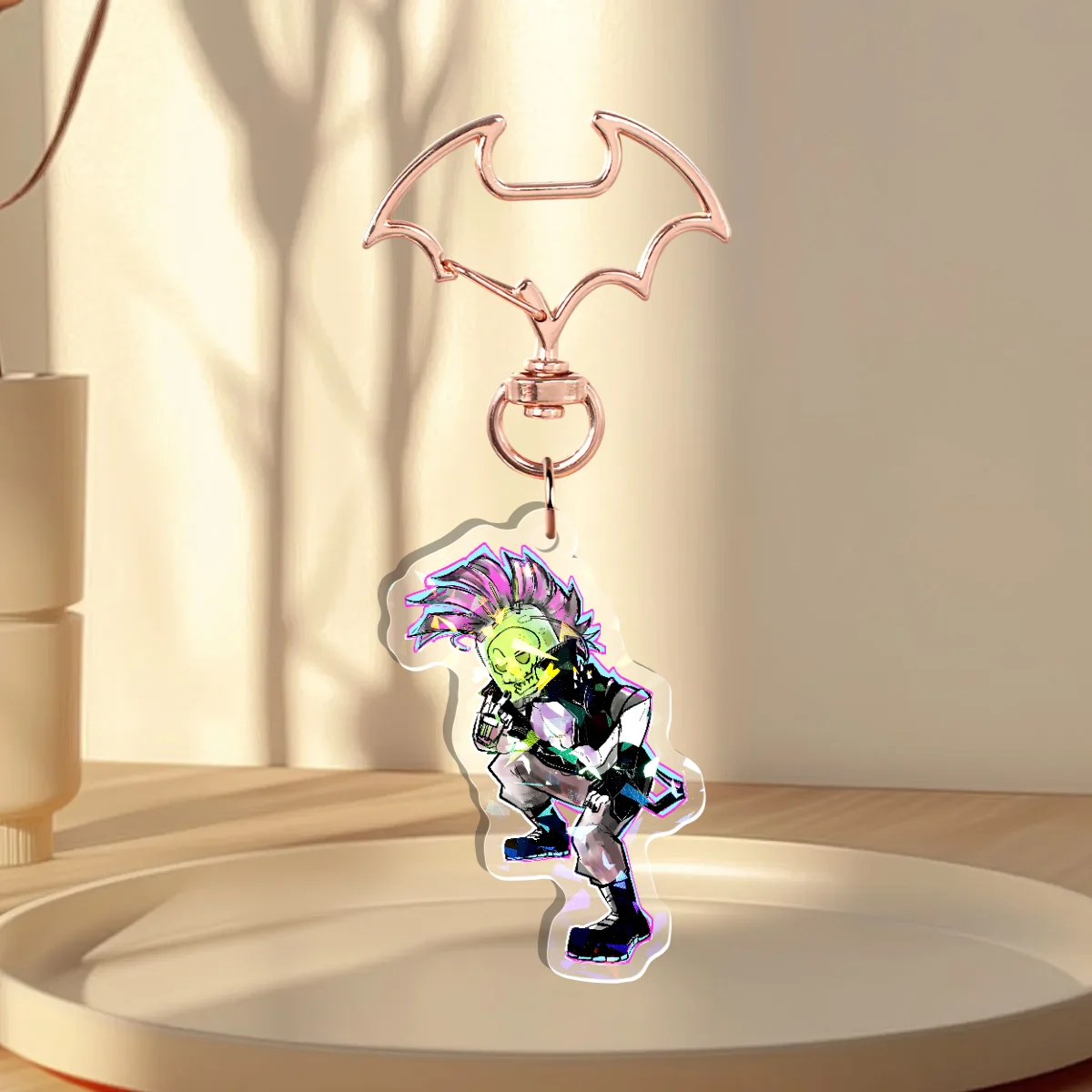 Dead As Disco Hemlock Holographic Keychain