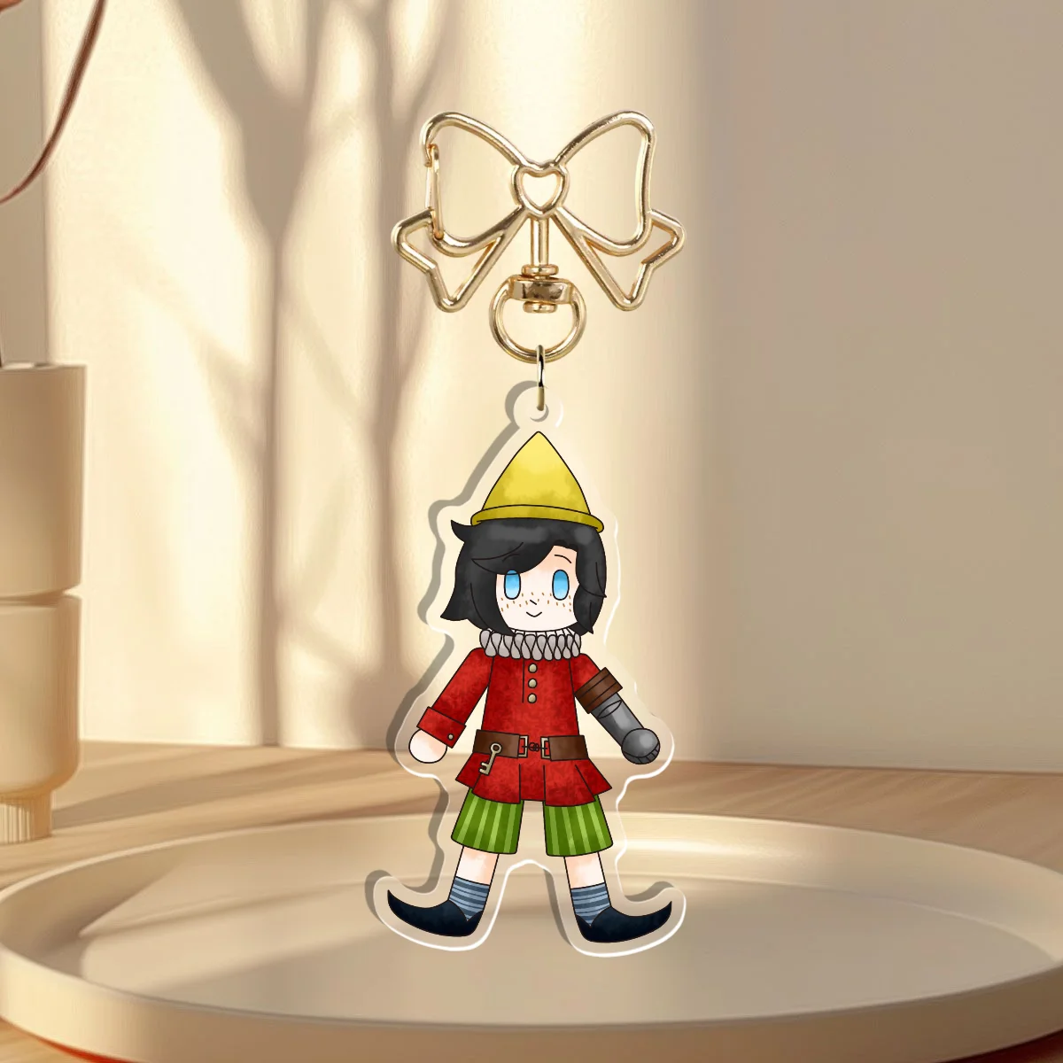 Lies of P Pinocchio Keychain (Mischievous Puppet's Clothes + Short Black Hair)
