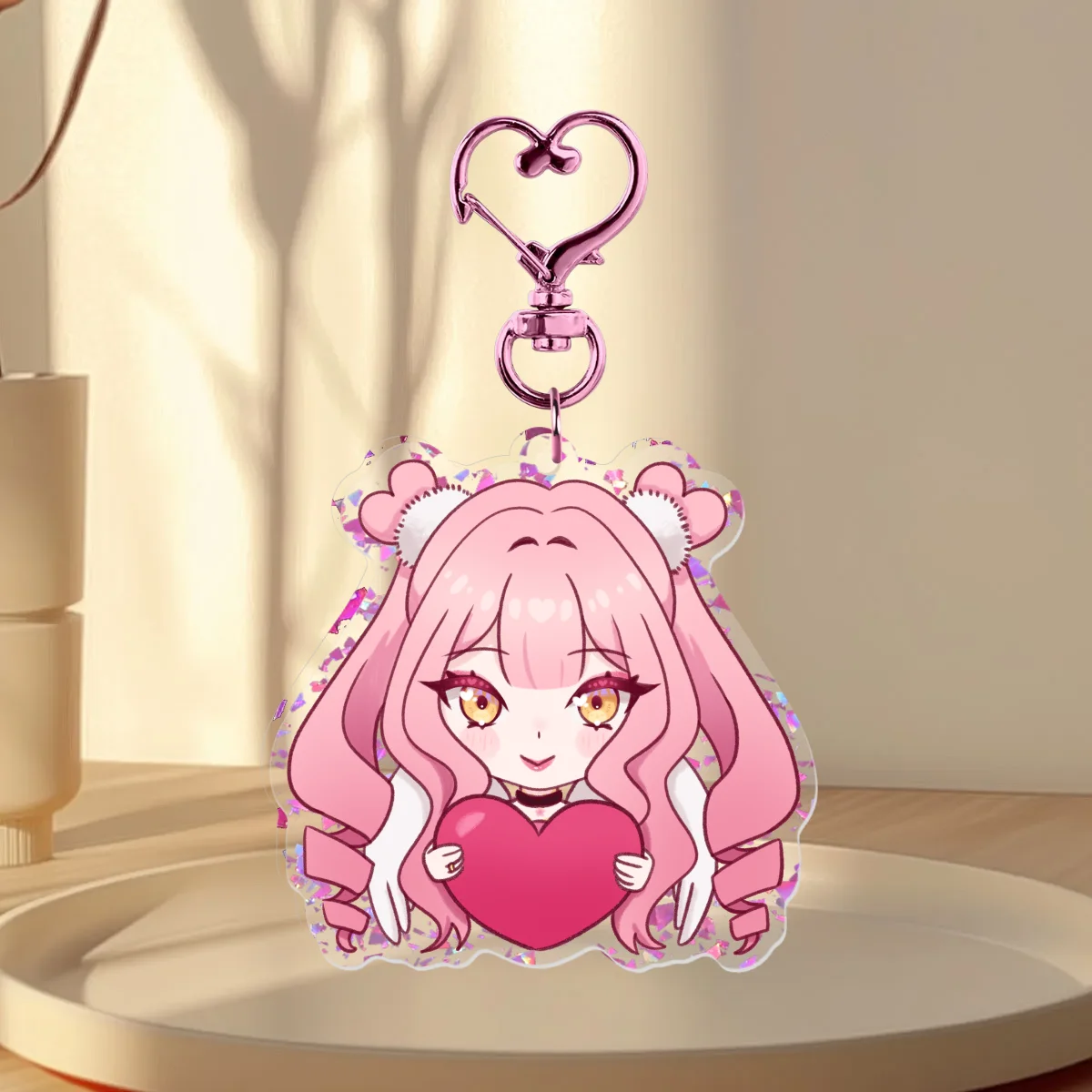 OC ❤ Heart Haruka | Sequin Keychain