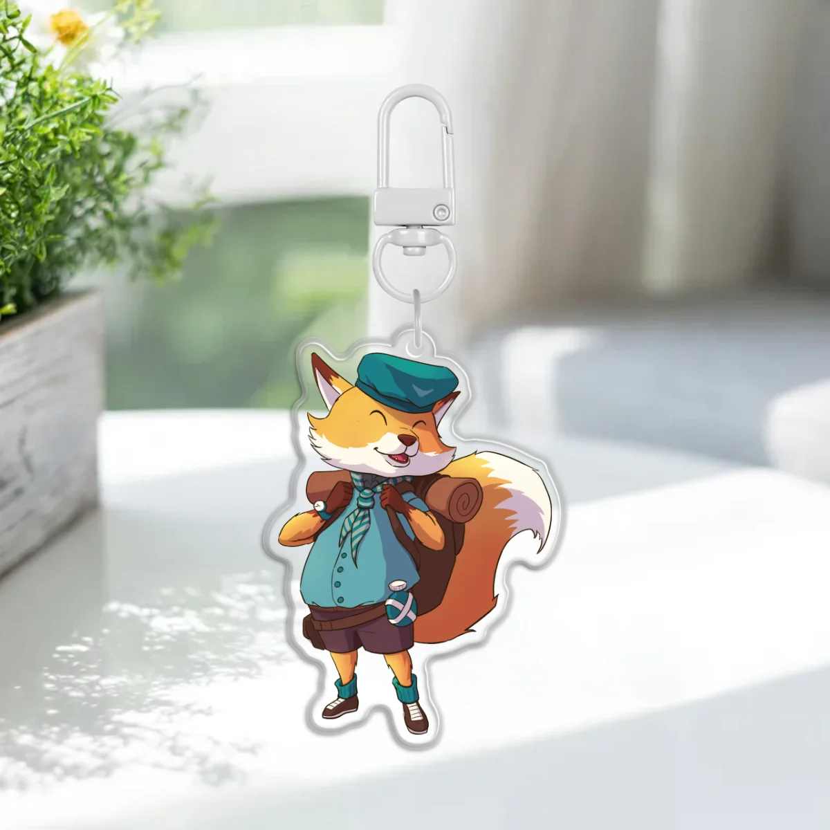 Fox scout keychain