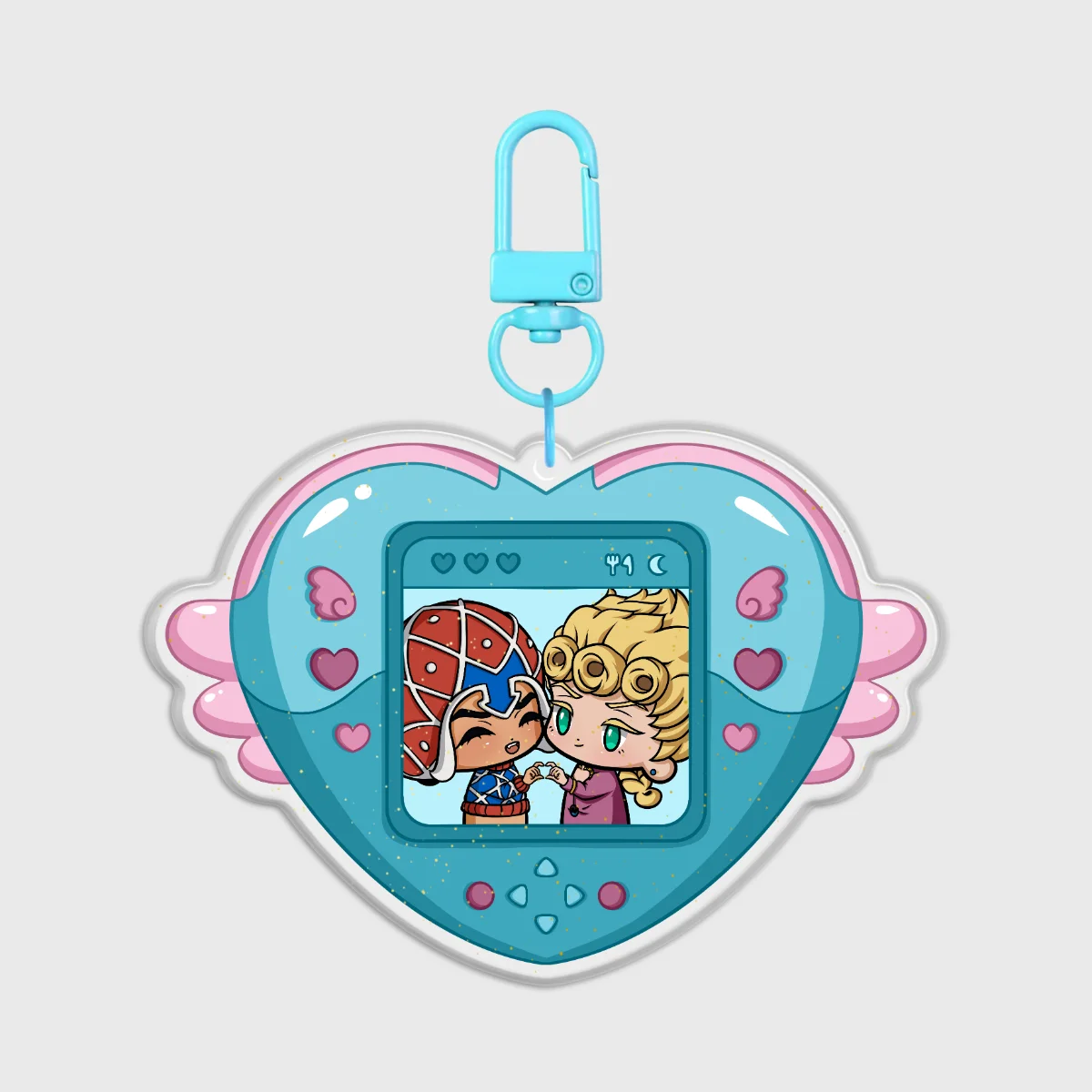 Giorno x Mista (Giomis) - Heart Ship Keychain