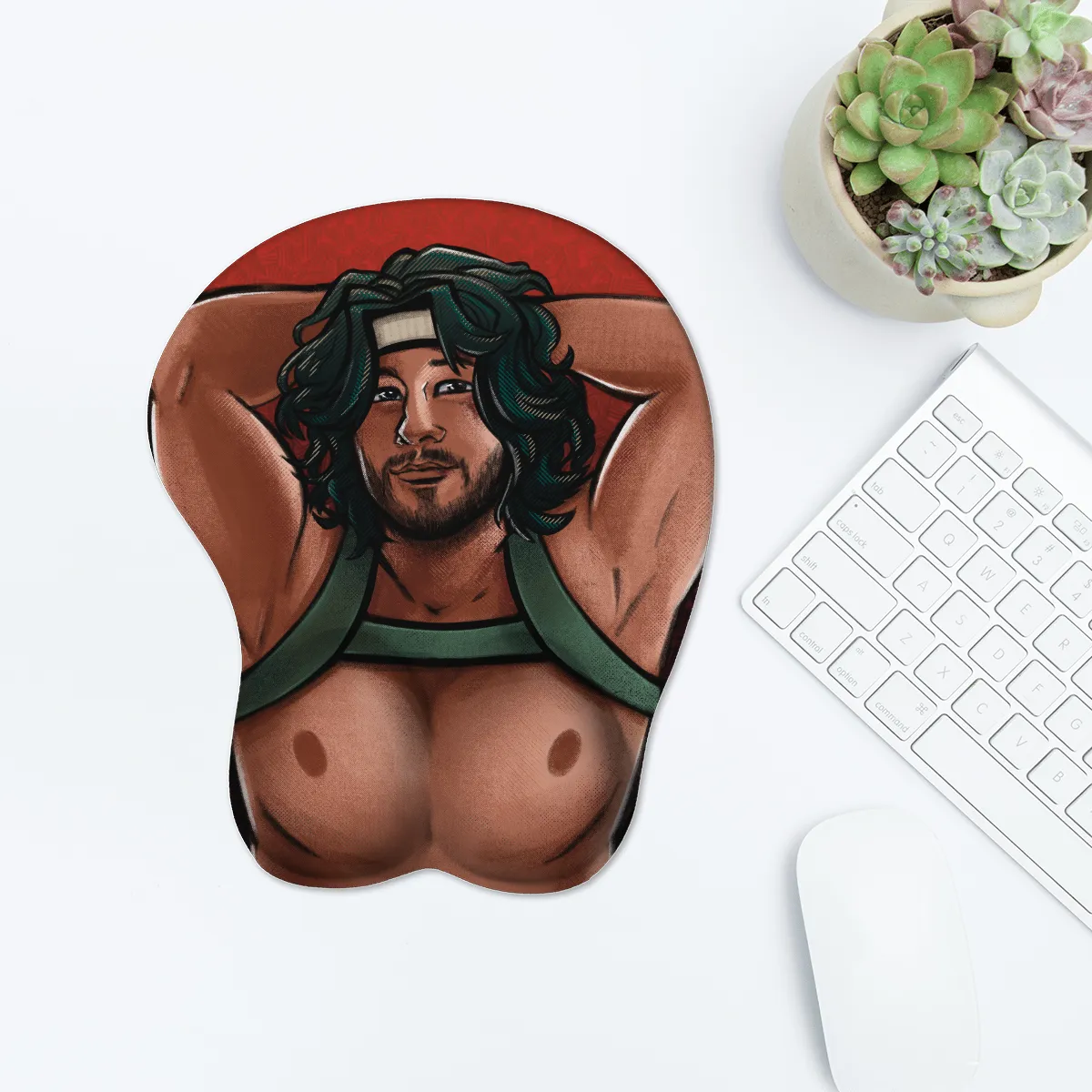 The Convict 3D Mouse Pad With Wrist Support