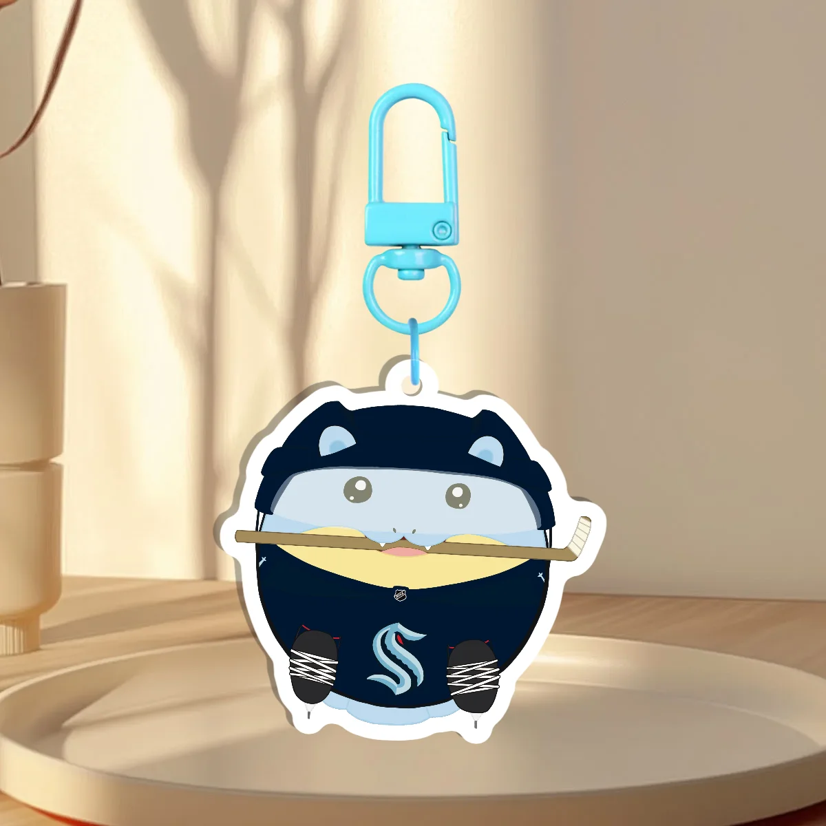 Kraken Hockey spheal keychain