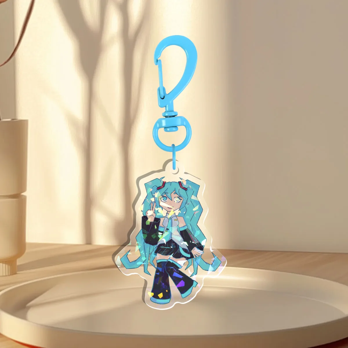 Miku pose keychain