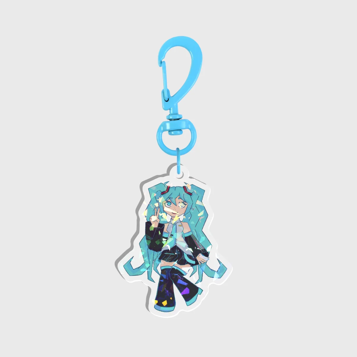 Miku pose keychain 3