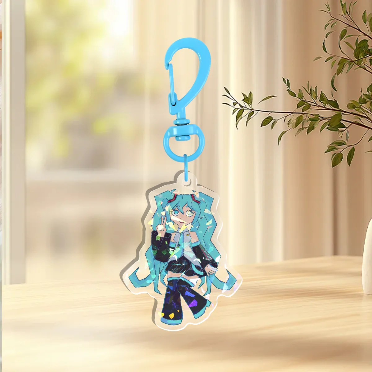 Miku pose keychain 2