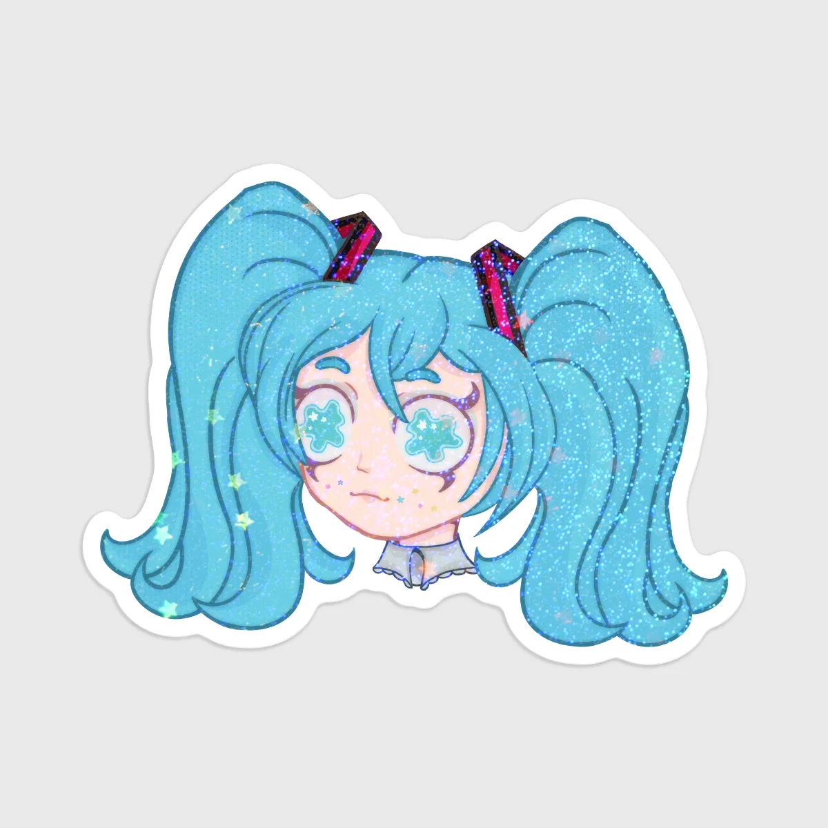 Hatsune Miku headshot sticker 3