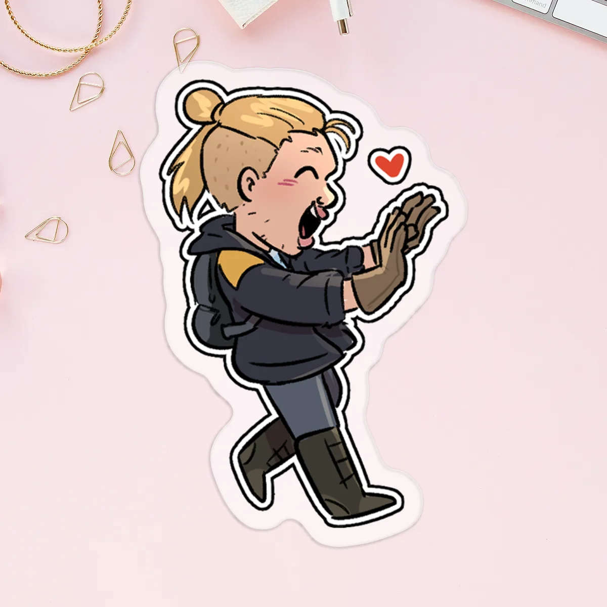 Erling | Football Zombie AU Clear Sticker