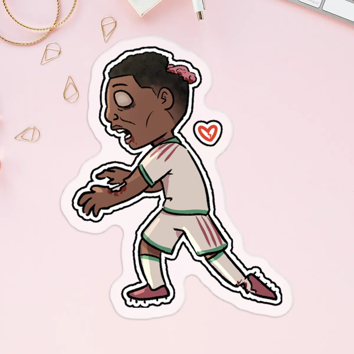 KyKy | Football Zombie AU Clear Sticker