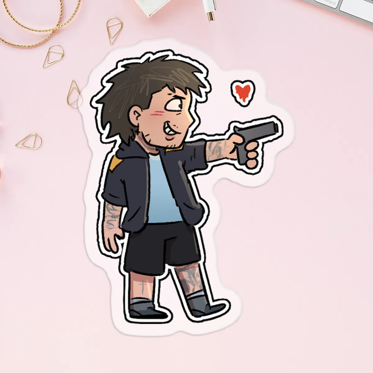 Enzo | Football Zombie AU Clear Sticker