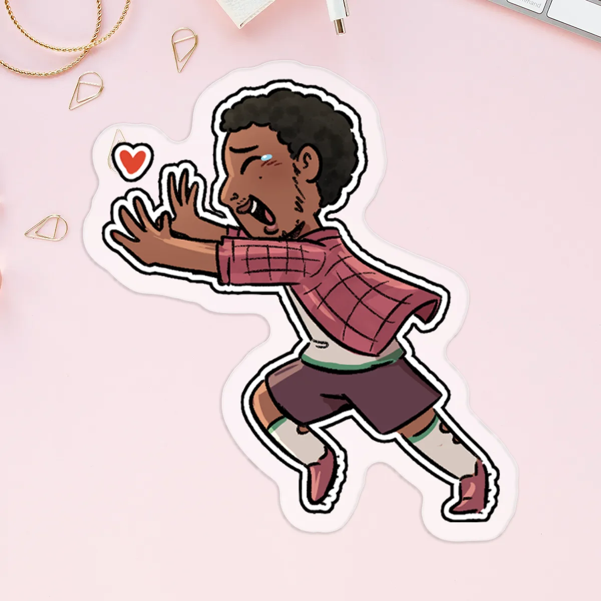 Judey | Football Zombie AU Clear Sticker