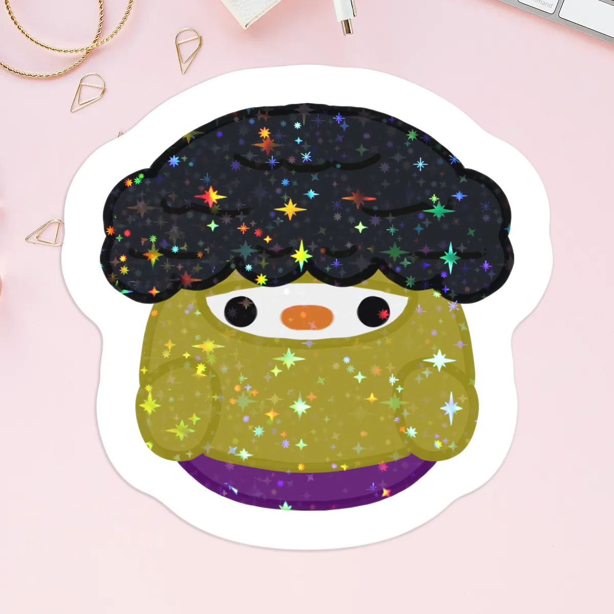 Hulk Chick Vinyl Holographic Stickers