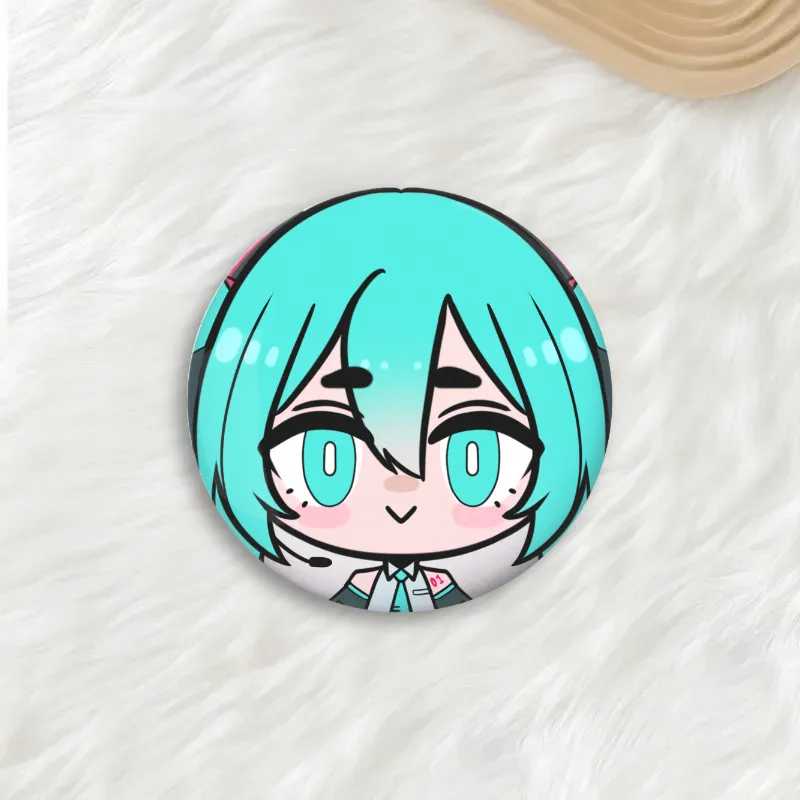 Hatsune Miku Round Button Pins