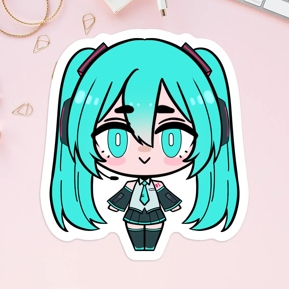 Chibi Hatsune Miku Vinyl Stickers