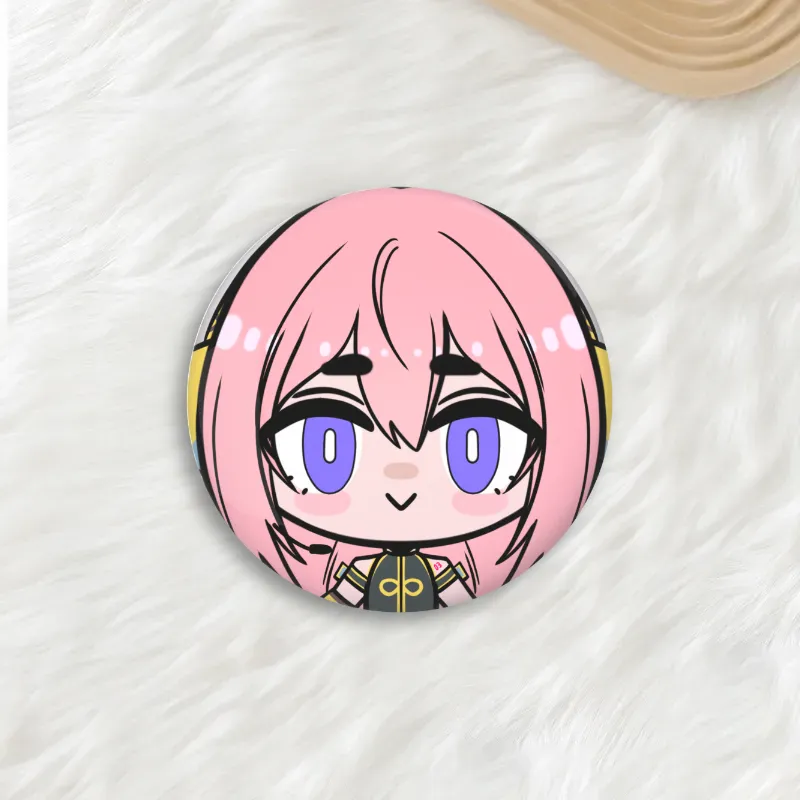 Megurine Luka Round Button Pins