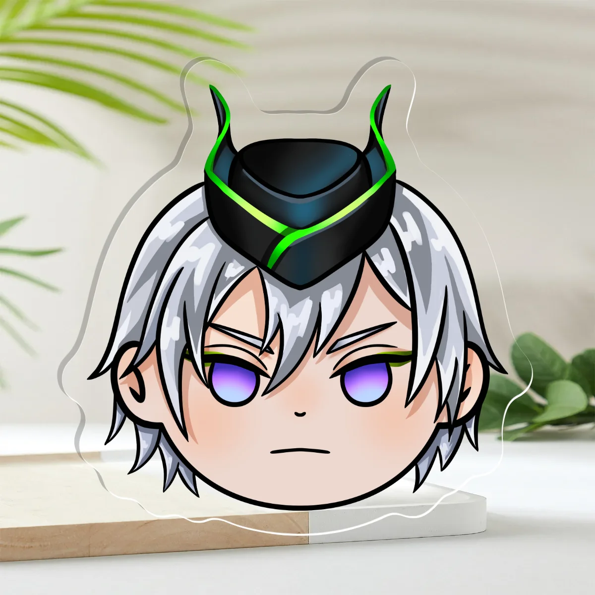 Silver | Clear Acrylic pin
