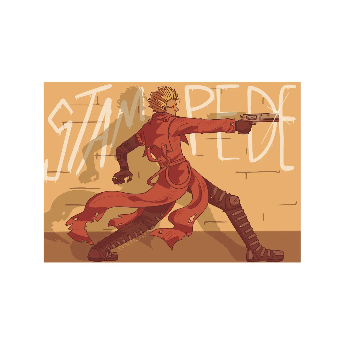 Vash The Stampede Mini Print