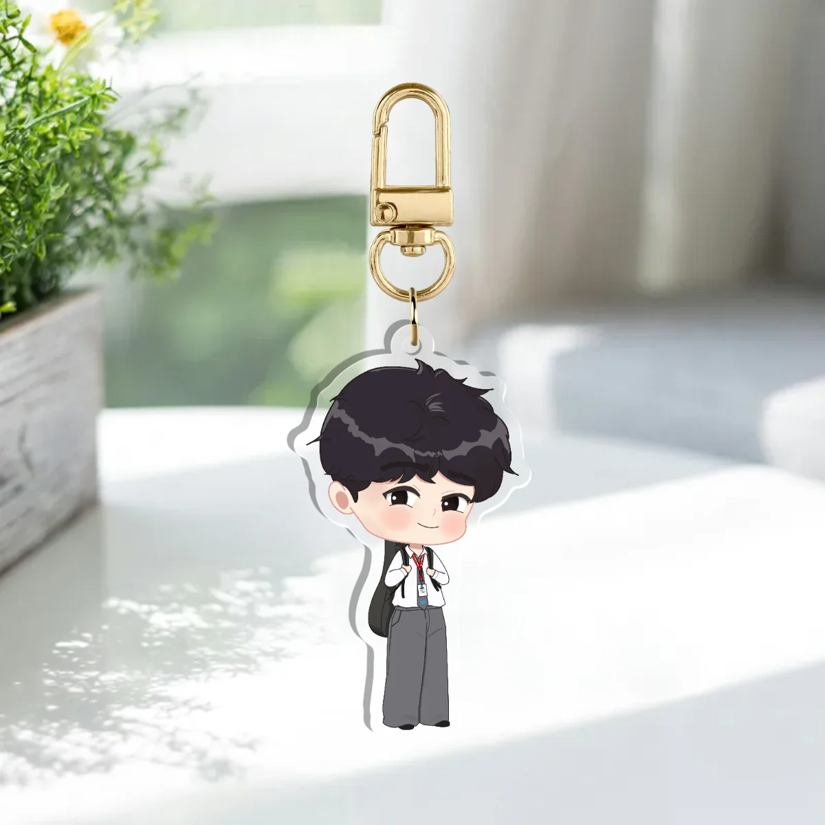 Student Kino With Guitar Bag Acrylic Keychain