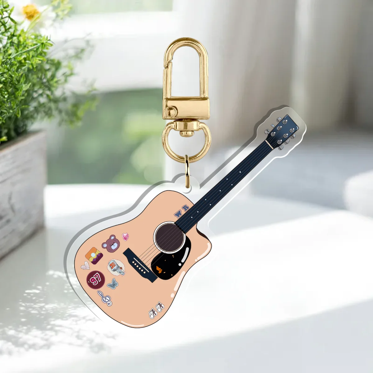 Lods Guitar Acrylic Keychain